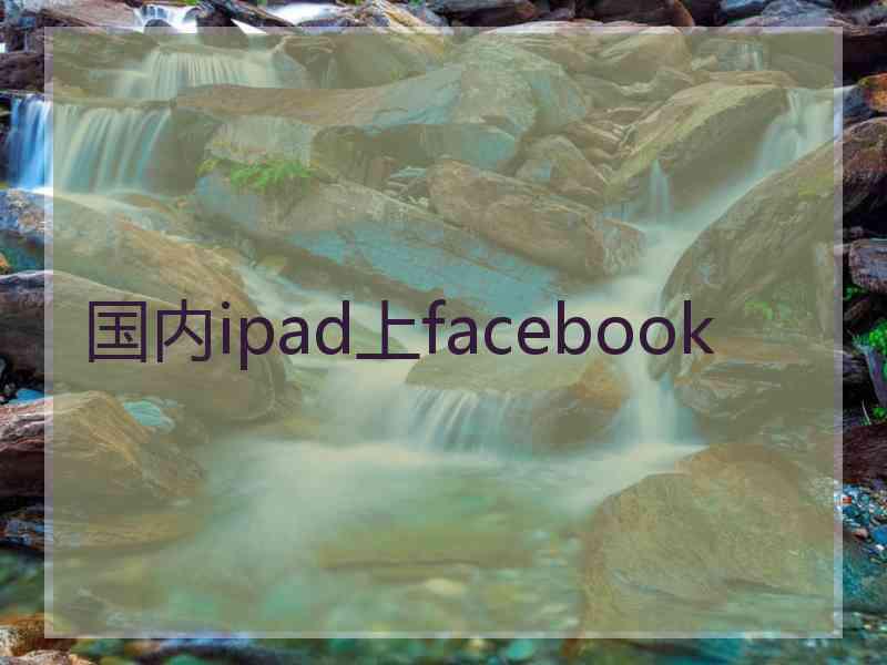 国内ipad上facebook