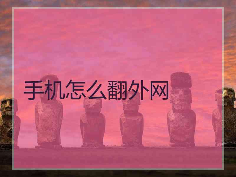 手机怎么翻外网